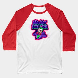 Clown Maniac Killer Joker Baseball T-Shirt